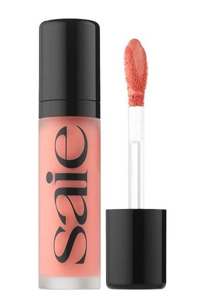 SAIE Dew Blush - Lightweight Blendable Liquid Blush, Cutie - hot old pink 11g for a Natural Glow