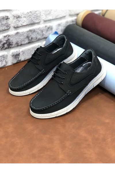 UMUT AYAKKABI Birkan Genuine Nubuck Leather Orthopedic Lightweight Comfortable Soft Men's Shoes
