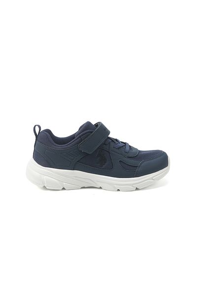 U.S. Polo Assn. Kids' Blue Velcro Strap Sneakers – Comfy, Cushioned Sole for All-Day Play!
