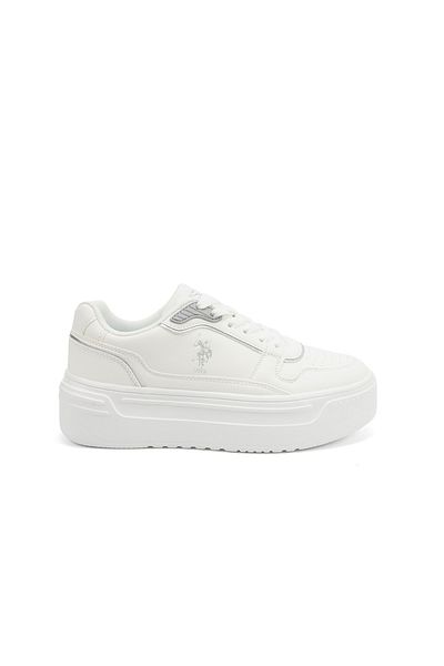 U.S. Polo Assn. Women's White Low-Top Sneakers - Style that Moves, Comfort that Lasts
