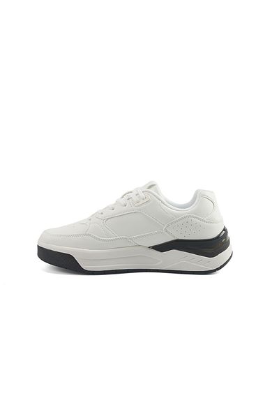 U.S. Polo Assn. Men's White Low-Top Sneakers - Stylish Contrast Design for Sporty Everyday Looks