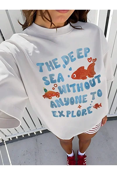 Vordevia Sea Printed Oversize T-Shirt