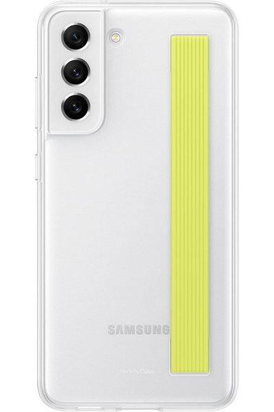Samsung Galaxy S21 FE; Clear Strap Cover; White
