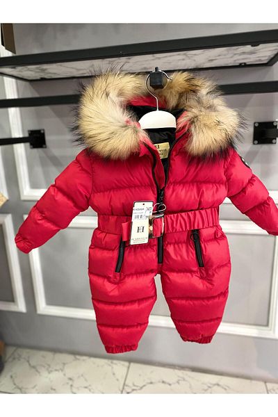 HÇ Hülya Çelik KİDSWEAR 2018 Baby Astronaut Jumpsuit Fur Hooded Black Jumpsuit