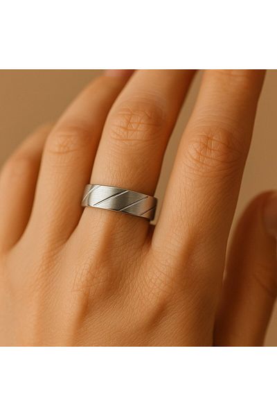 BY YASİN TOPÇU Free Wind Steel Ring (17 Sizes)