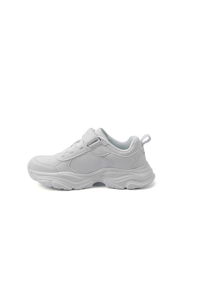 U.S. Polo Assn. Kids' WhiteVelcro Strap Sneakers – Easy-On, Day Fun for Little Explorers!