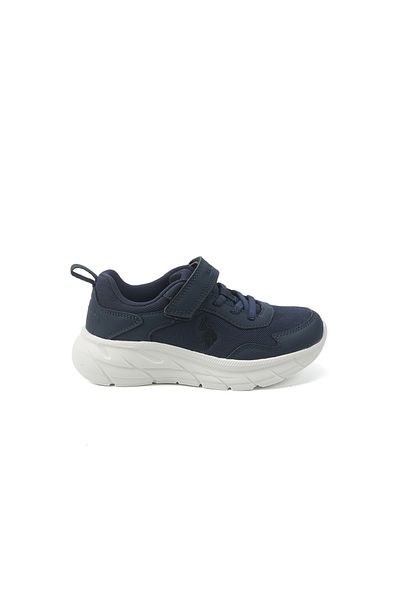 U.S. Polo Assn. Kids' Blue Velcro Strap Sneakers – Easy-On, Day Fun for Little Explorers!