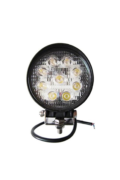 Xenon Bright Proiector LED auto off-road 27W/12V-24V, 1980 lumeni, rotund, fa...