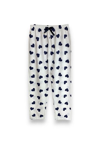 UygunHep Women's Heart Cotton Elastic Comfortable Pajama Bottoms