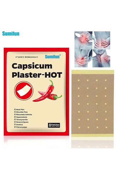 SUMIFUN Capsicum Plaster-Hot Neck Pain Shoulder Pain Rheumatoid Arthritis Hyperostosis Tenosynovitis