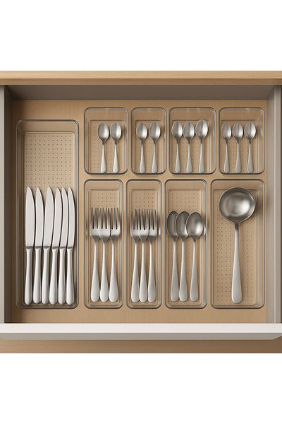 Dem Home Maki 9 Piece Drawer Cutlery Kitchen Organizer Organizer Cutlery Box