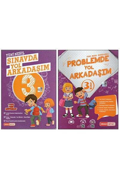 Kırmızı Beyaz Yayınları KIRMIZI BEYAZ 3. SINIF SINAVDA YOL ARKADAŞIM+PROBLEMD...