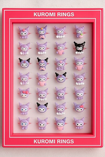 NUVESSA 2’li Kuromi Temalı Çocuk Yüzük