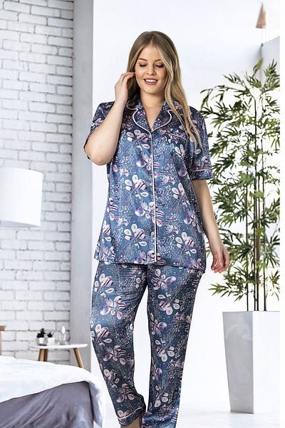 nisaNCa Premium Satin Dowry Women's Pajama Set – Korean Silk Texture, Lace Detail, Gift Box