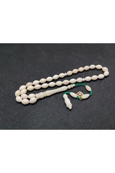İskeçe Exclusive İskeçeli Cemil Master Double Sanding & Polishing Pheasant Imame El Boy Natural Whale Bone Certified 8093