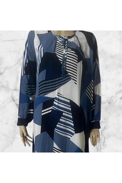 Butik Summer Stylish Cotton Loose Fit Mother Casual Dress
