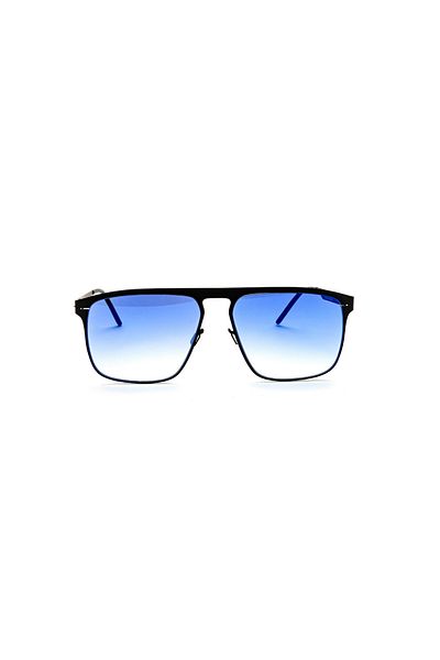 MOOSHU Hercules Sm Black 34 Blue Deg Men's Sunglasses