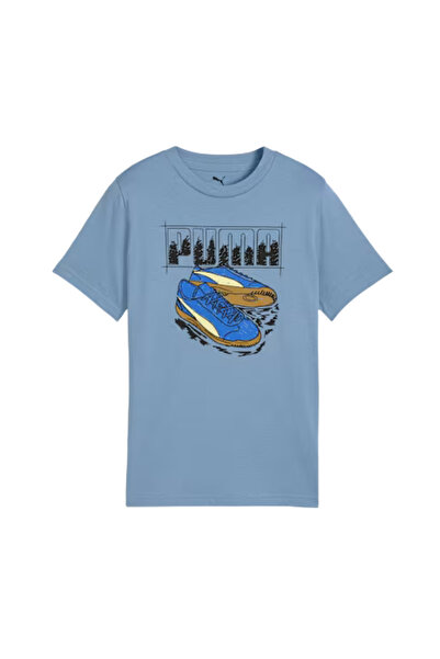 Puma Grafik Açık Mavi Genç Tişört (7–16 Yaş) 68993934