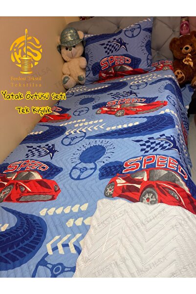 Tekstilsa Mikro Kumaş | Dijital Basklı | çeyizlik TEK kişilik Yatak örtüsü Takımı | Hediyelik 2 Parça