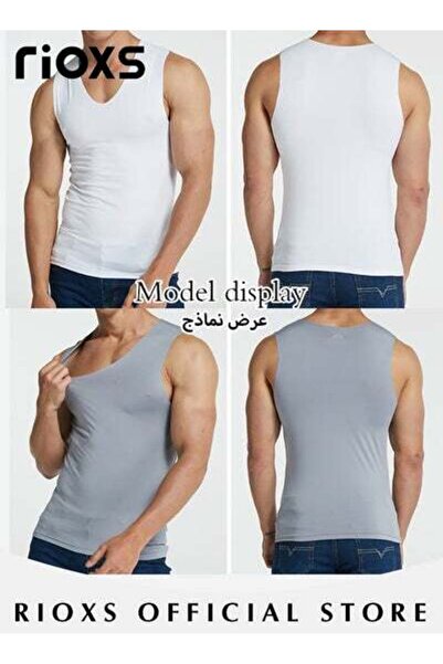 RIOXS Men's 3PCS Basic Workout Tank Top Set Athletic Muscle Top Bodybuilding Quick Dry Sleeveless Vest