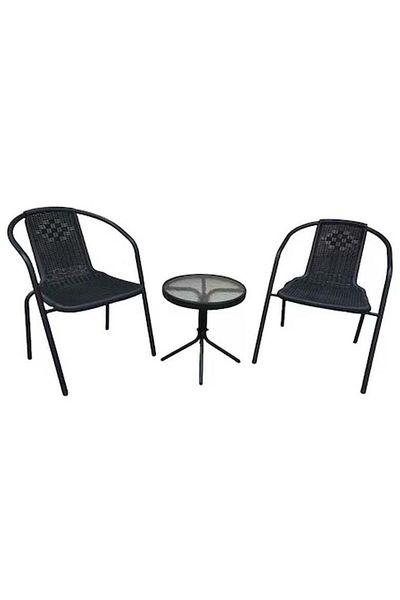 Türkiye Garden Dining Set 3 Piece Outdoor Furniture Patio Dining Table and Chair Balcony Dinner Table Dinner