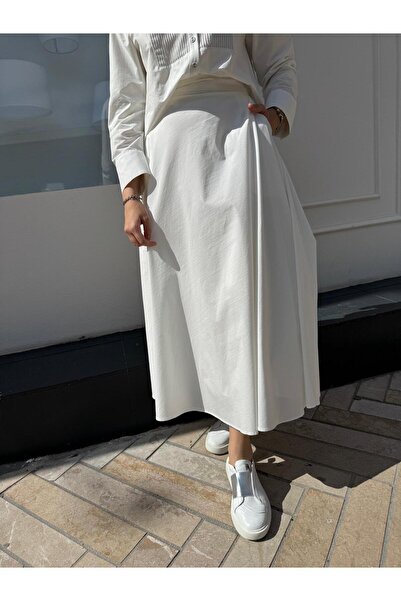 Babil Butik 25Ss79015 Koton Women's Skirt Suit Ecru