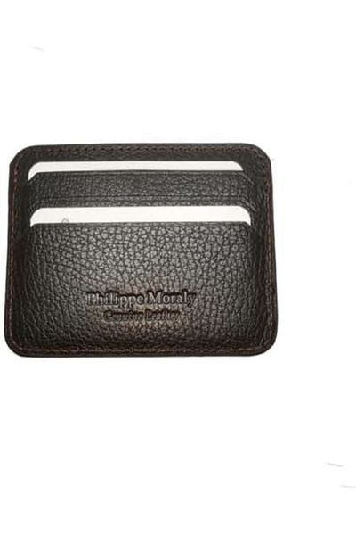 Philippe Moraly Unisex Classic Card Holder 10Cm Brown PM3001O