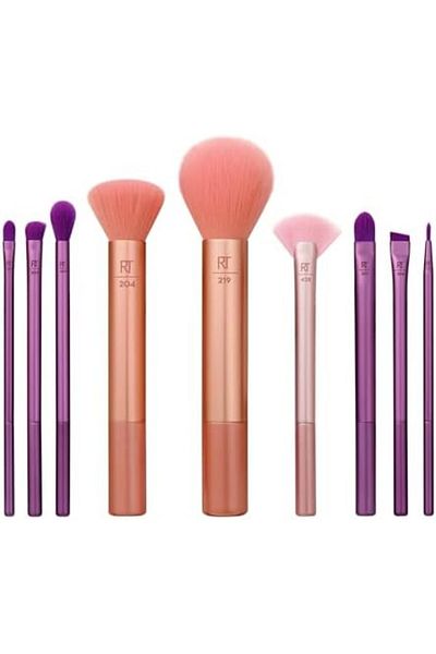 Real Techniques Insta Artist Brush Kit, Face, Cheek & Eye Brush Set, Makeup Brush Kit, For Foundatio