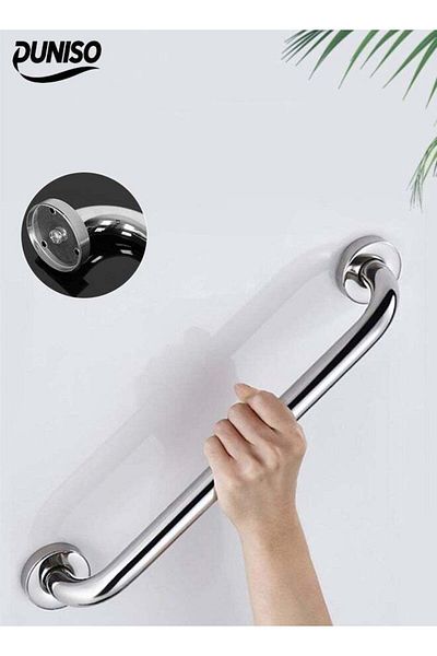 DUNISO Stainless Steel Bathroom Grab Bar, Anti Slip Thicken Stainless Steel Bathroom Bathtub Grab Towel Bar