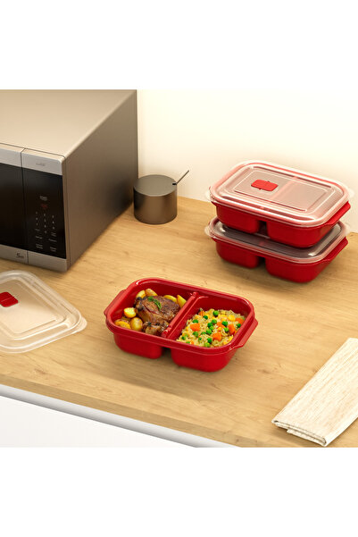 Se Yank Haus 3 Piece Heat'N Go Rectangular Set (3 X 1200 ml)