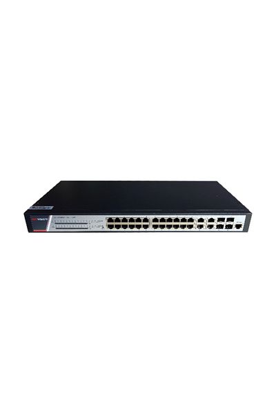 Hikvision Switch 24 porturi POE Gigabit, DS-3E2528P(B)(O-STD), Full Managed, 24 x Gigabit Poe