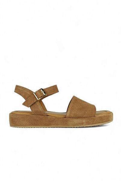 Fitbas 411008 167 Γυναικεία Σανδάλια Μεγάλου & Μικρού Μεγέθους σε Ταμπά Χρώμα