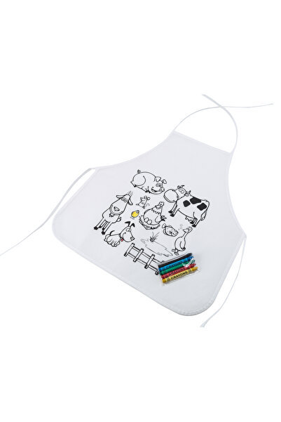 ROLY Șorț pentru copii din material non-woven cu desene ce pot fi colorate