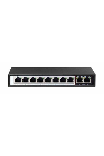 Extralink CERES PoE Switch 8x 100Mb/s PoE/PoE+ 2x RJ45 Uplink 100Mb/s 96W