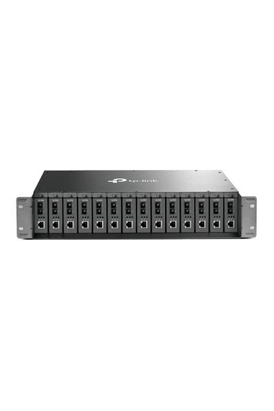 TP-LINK 14-Slot Media Converter Chassis SPEC: 14-Slot, Rackmount FEATURE: Redundant Power Supply, Moun