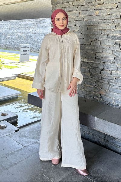Ovn. Zippered Modal Suit - Beige