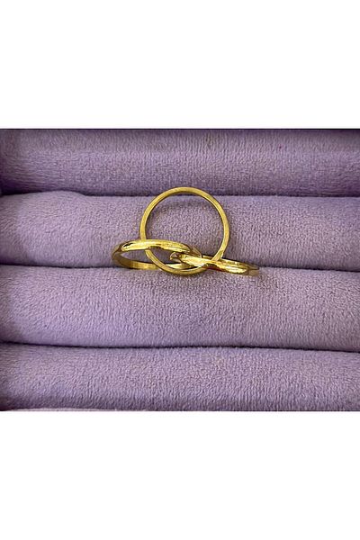 BY YASİN TOPÇU Triple Adjacent Steel Ring (Number 19)