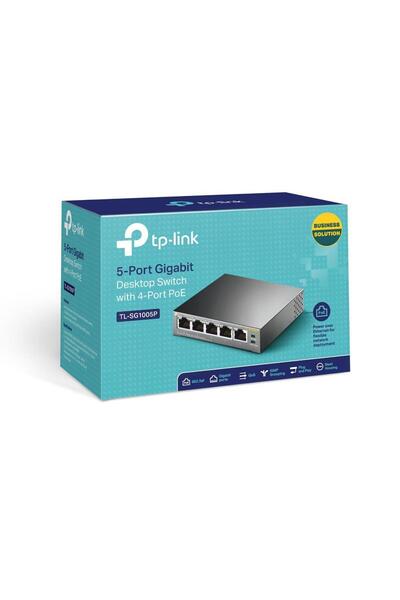 TP-LINK Přepínač TL-SG1005P, 5 portů, 10/100/1000 Mbps