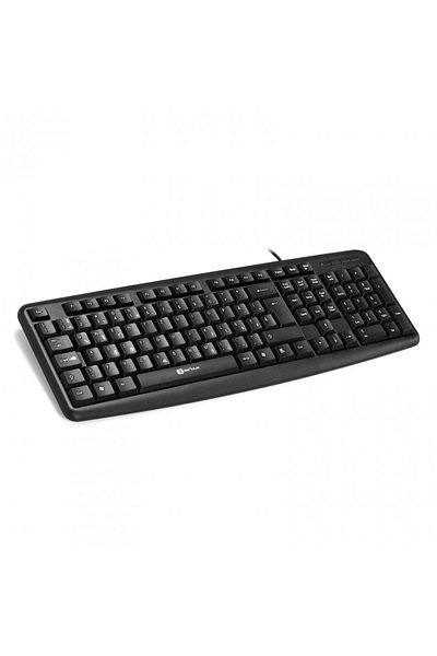 SERIOUX Keyboard 9400 ROMANIA, wired, RO layout, black, 104 keys, USB