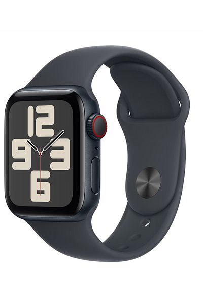 Apple Watch SE GPS + Cellular 40mm Midnight Aluminium Case with Midnight Sport Band - S/M