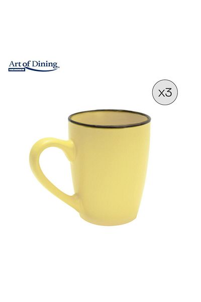 Heinner SET OF 3 CERAMIC MUGS 354 ML, MEDEEA, ART OF DINING