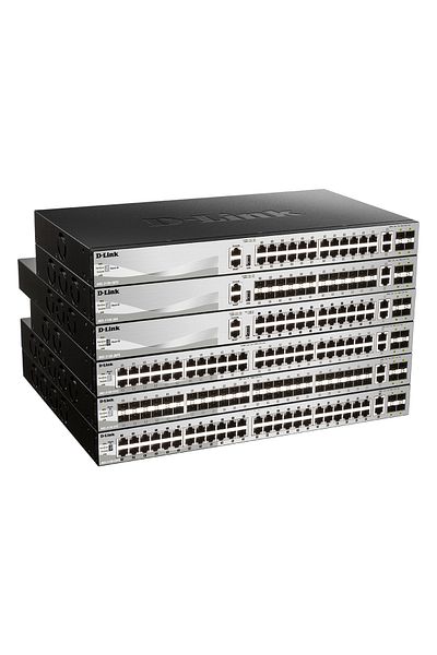 D-Link Switch DGS-3130-54TS/E, 54-Port Gigabit SFP L3 Stackable Managed Switch, 48 x 10/100/100