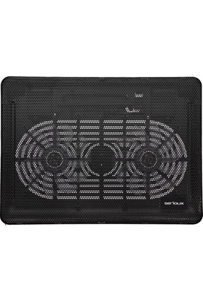 SERIOUX Cooling pad Serioux, SRXNCP007, Dimensiuni: 340*250*23mm, Compatibilitate maxima laptop: 15.6 inch