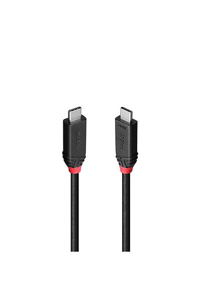 LİNDY Cablu 2m USB4 240W Type C, 40 Gbps, Black Line