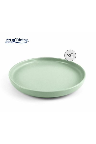 Heinner SET OF 6 CERAMIC PLATES 27 CM, YVONNE, ART OF DINING BY
