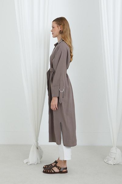 Puane Belted Buttoned Oversize Tunic 10700