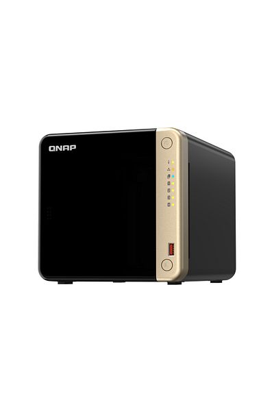 Qnap NAS 464 4-Bay, CPU Intel Celeron N5105/N5095 4-core/4-thread Processor, RAM 8 GB DDR4 (onb