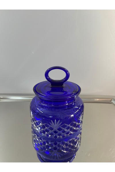 DECOSTYLE Paşabahçe Kitchen Polo Dekorlu Küçük Boy Renkli Cam Kavanoz – 635 cc – Şık Saklama