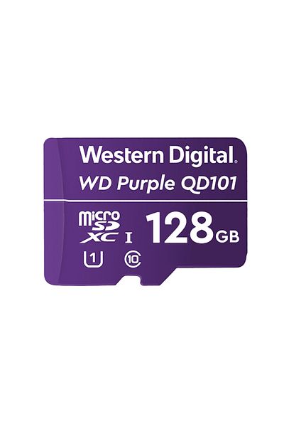 WD Western Digital MicroSDXC Memory Card, 128GB, Class 10, Purple