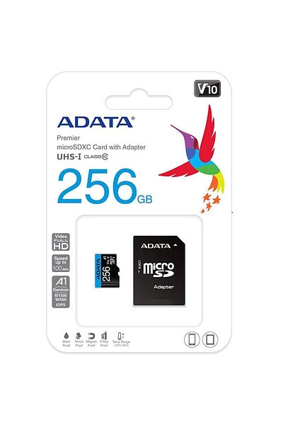 Adata Card de Memorie MicroSDXC Premier, 256GB, Adaptor SD, Class 10